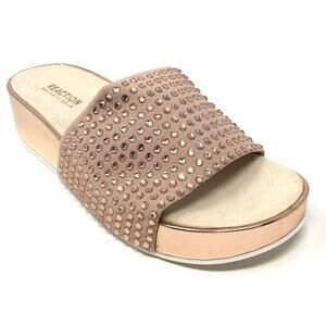 Kenneth Cole Reaction Maila Women's Size 9.5 Stretch Jewel Slide Sandals Shoes
